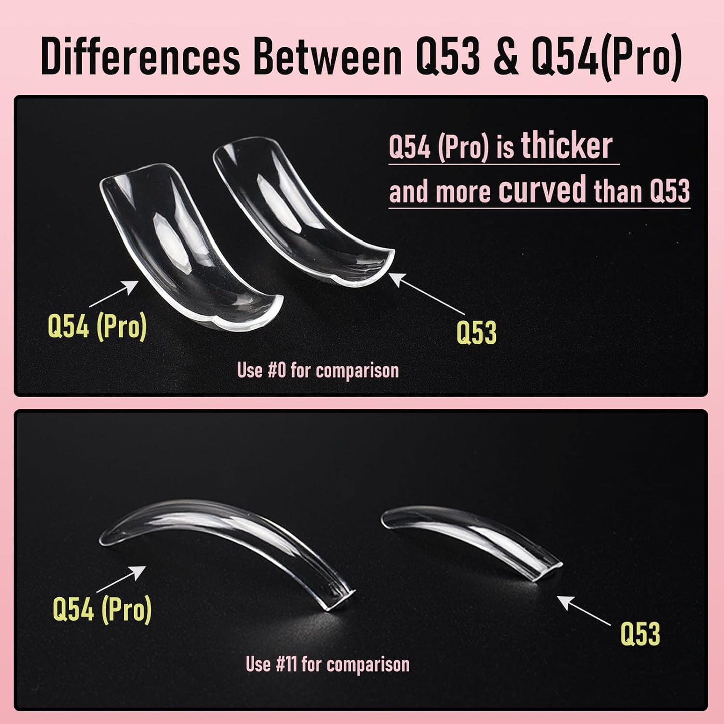 Curved Square Nail Tips Full Cover Nails XXL Clear Press on Extra Curve Long Acrylic False Nails for Nail Extension 240Pcs 12 Sizes Q53