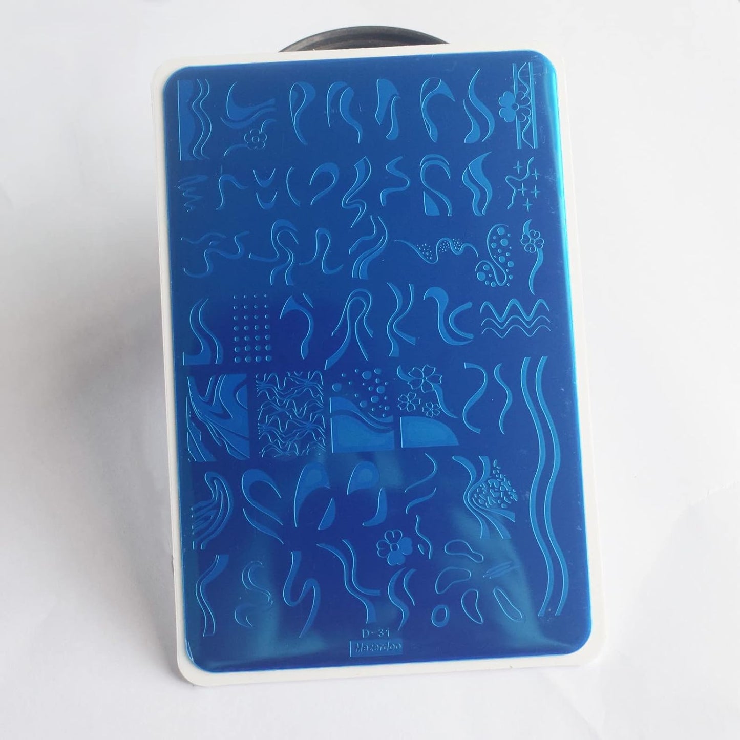 Swirl French Line Nail Stamping Plates French Tip Nail Stamp Plate Geometric Wave Stripes Snake Flower Nail Art Stamper Stencils Printing Template 2pcs Large Stainless Steel Nail Art Tools 14.5×9.5cm