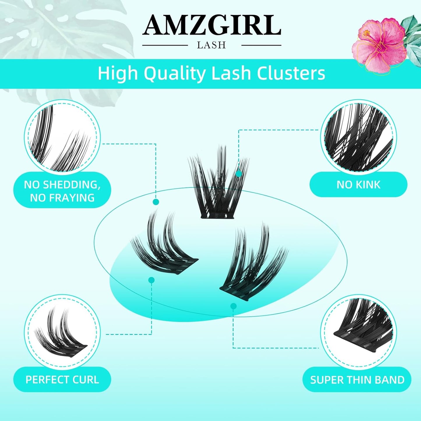 Lash Clusters Wet Look 168Pcs Eyelash Cluster Ultra-Thin Lash Band Eyelashes Extensions Spiky Anime Wide Span Lashes(Orchid,D-14mm)