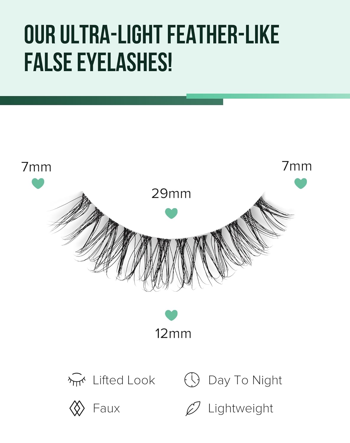Short Strip Lashes Natural Eyelashes Wispy Lashes Fluffy Mink Lashes C Curl Eye Lashes Soft Small False Eyelashes Demi Wispies Eyelashes 7 Pairs