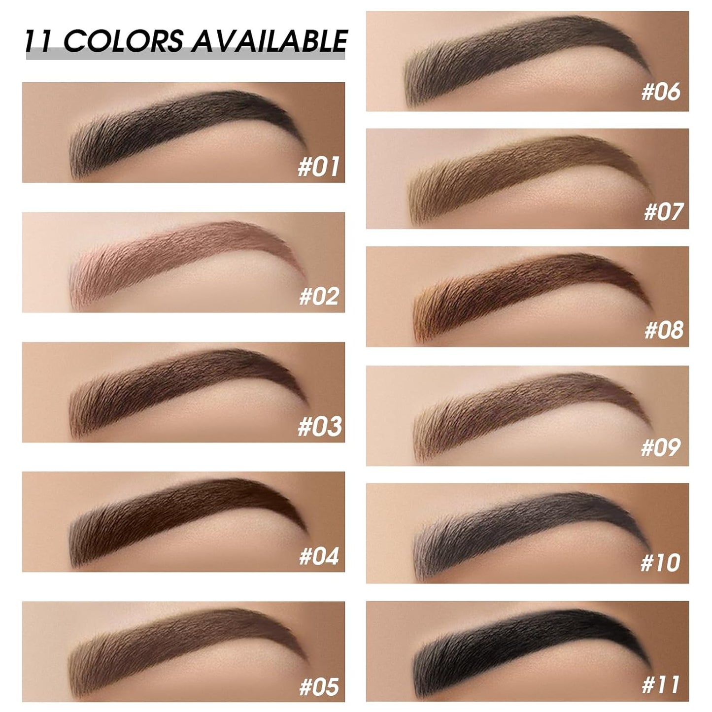 Eyebrow Pomade Kit with Dual-ended Eyebrow Brush, Water and Stain Resistant High Pigment Pomade, Corrects Brow Imperfections for Natural Long-lasting Brow Makeup (05# Soft Brown)