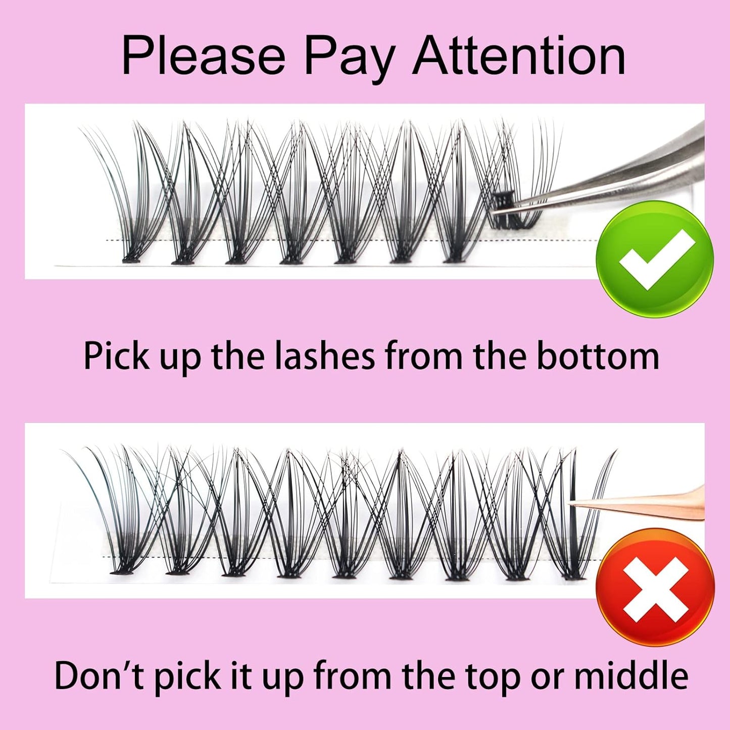 Lash Clusters LAUBESS Individual Lashes Waterproof Eyelash Clusters Mixed Tray Cluster Eyelash Extensions Soft Cluster Lashes for Beginners (20D-D-14)