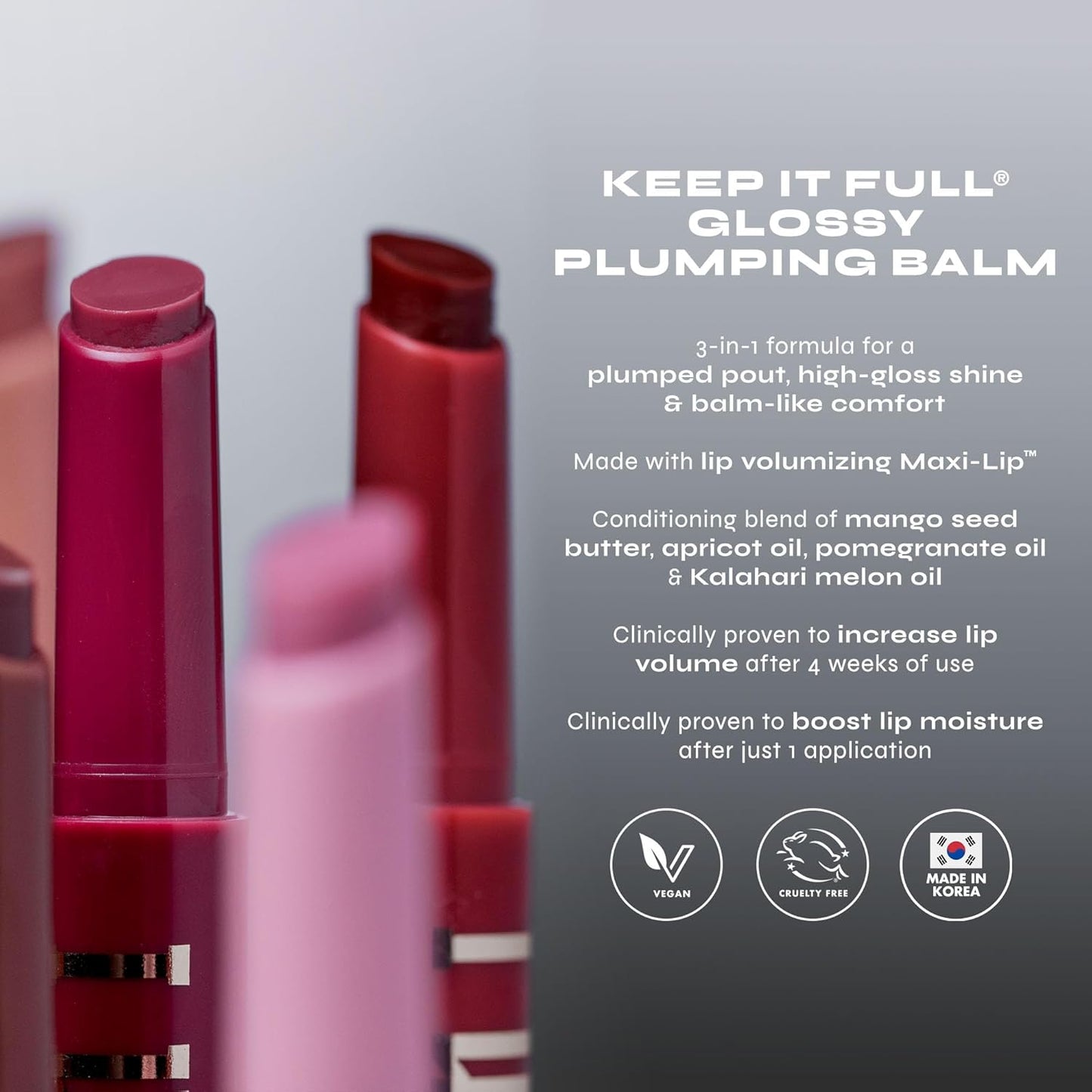 Milani Lip Plumper, Keep it Full Glossy Plumping Balm, Peptides for increased Lip Hydration & Volume - 110 Ballet
