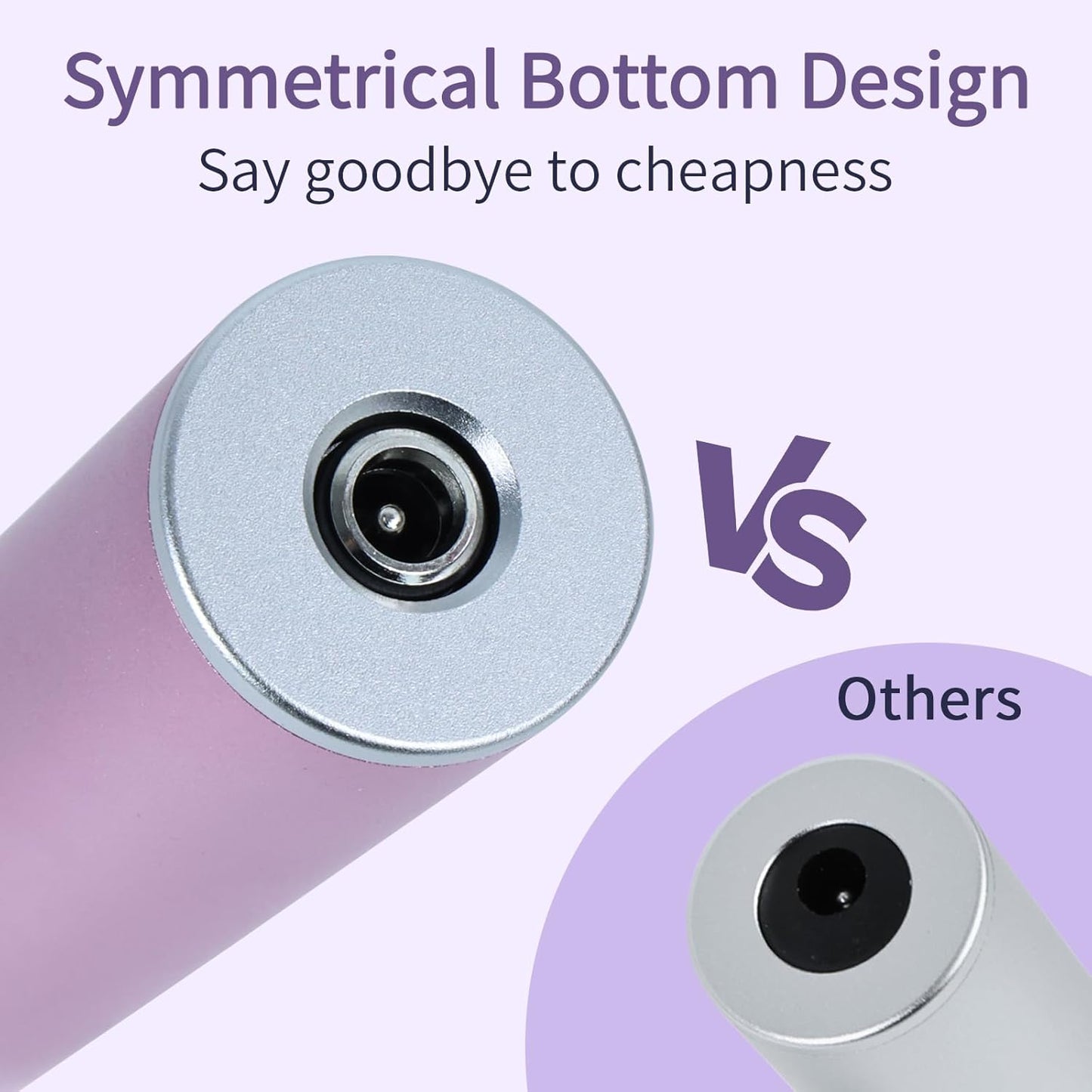 Electric Foot Callus Remover with 120pcs Sandpaper Discs(3 Sizes), Professional 800RPM Aluminum 4.8 Inches Callus Remover for Feet, Stepless Speed Control for Dead Skin (Purple)