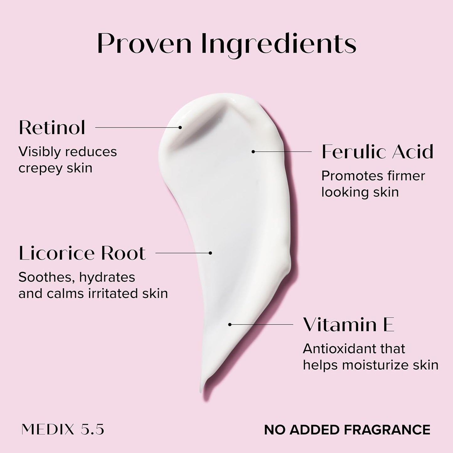 MEDIX Fragrance Free Retinol Body Lotion Crepey Skin Care Treatment | Anti Aging Body Lotion & Face Moisturizer | Firming Retinol Cream For Face Targets Loose Crepe Skin, Wrinkles, & Fine Lines, 2PC