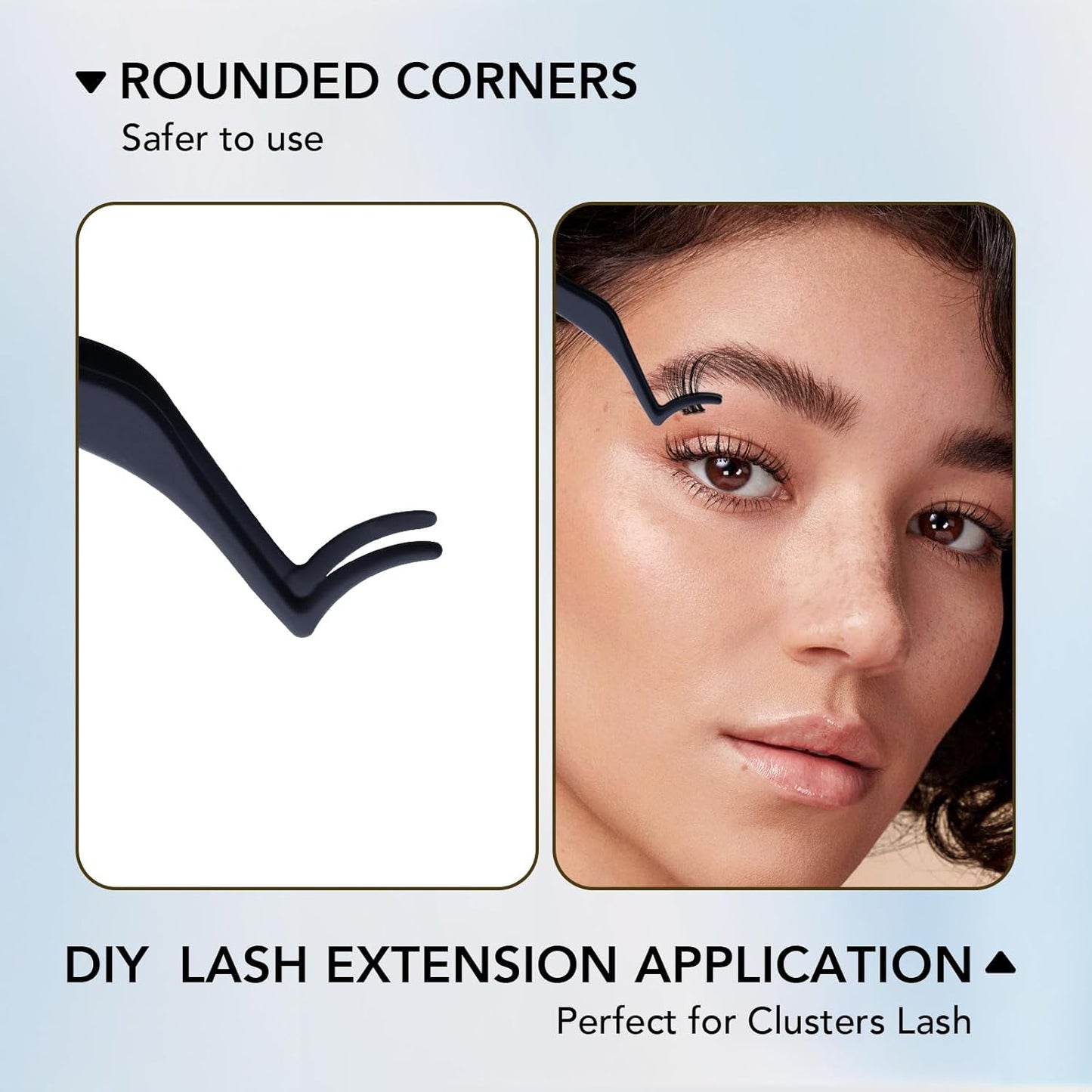 False Eyelashes Applicator Tool Eyelash Extension Tweezers Remover Clip Tweezers Nipper Application and Removal DIY Eyelash Applicator Tool