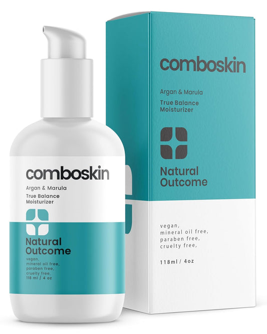 Combination Skin Facial Moisturizer Cream | True Balance Daily Facial Moisturizing Lotion with Argan & Marula Oil | 4 oz