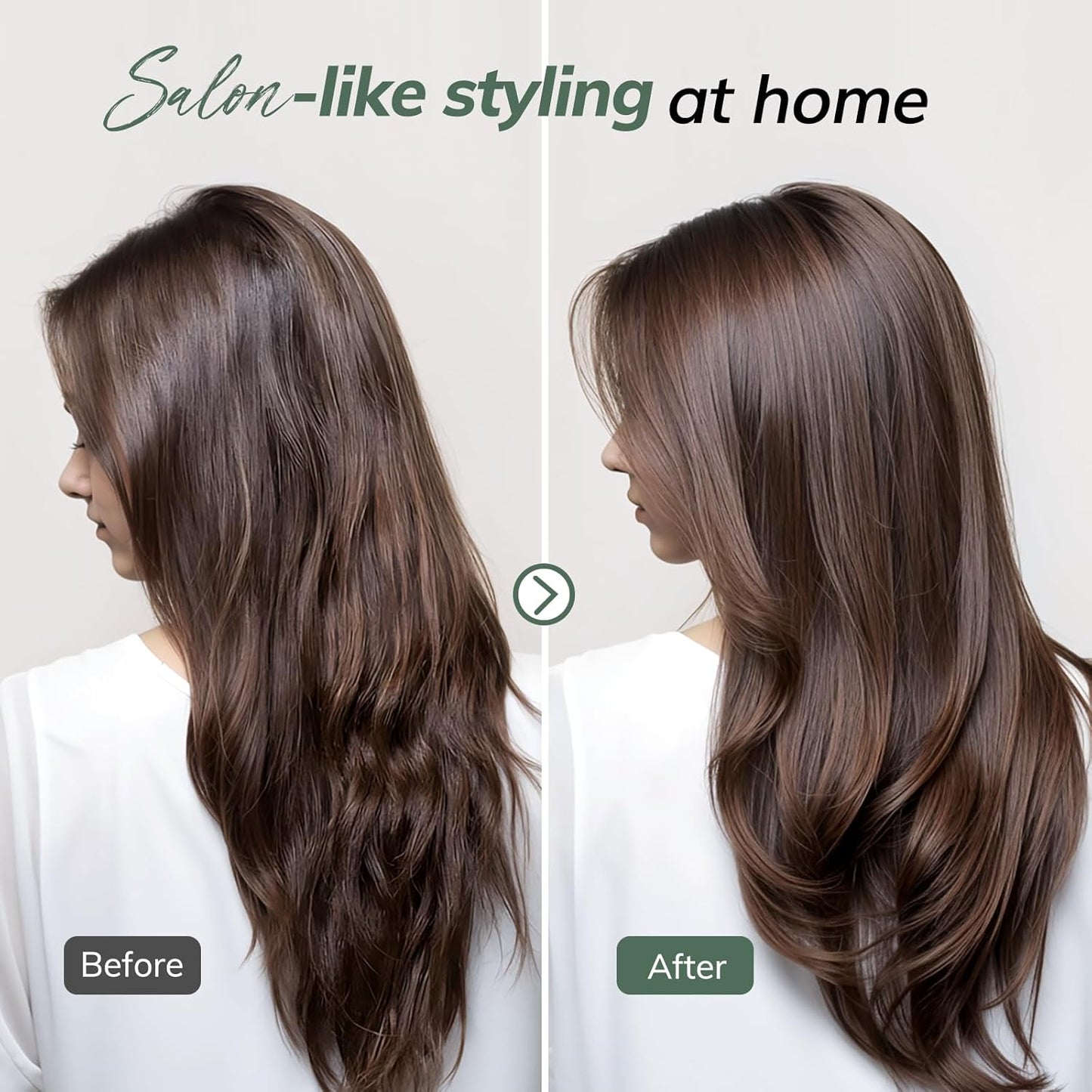 Round Brush for Blow Drying, Nano Thermal Ceramic & Ionic Tech Hair Brush with Boar Bristles, Professional Barrel Brush for Styling,Curling and Straightening by Sndyi (3.3 Inch, 2.1 Inch)