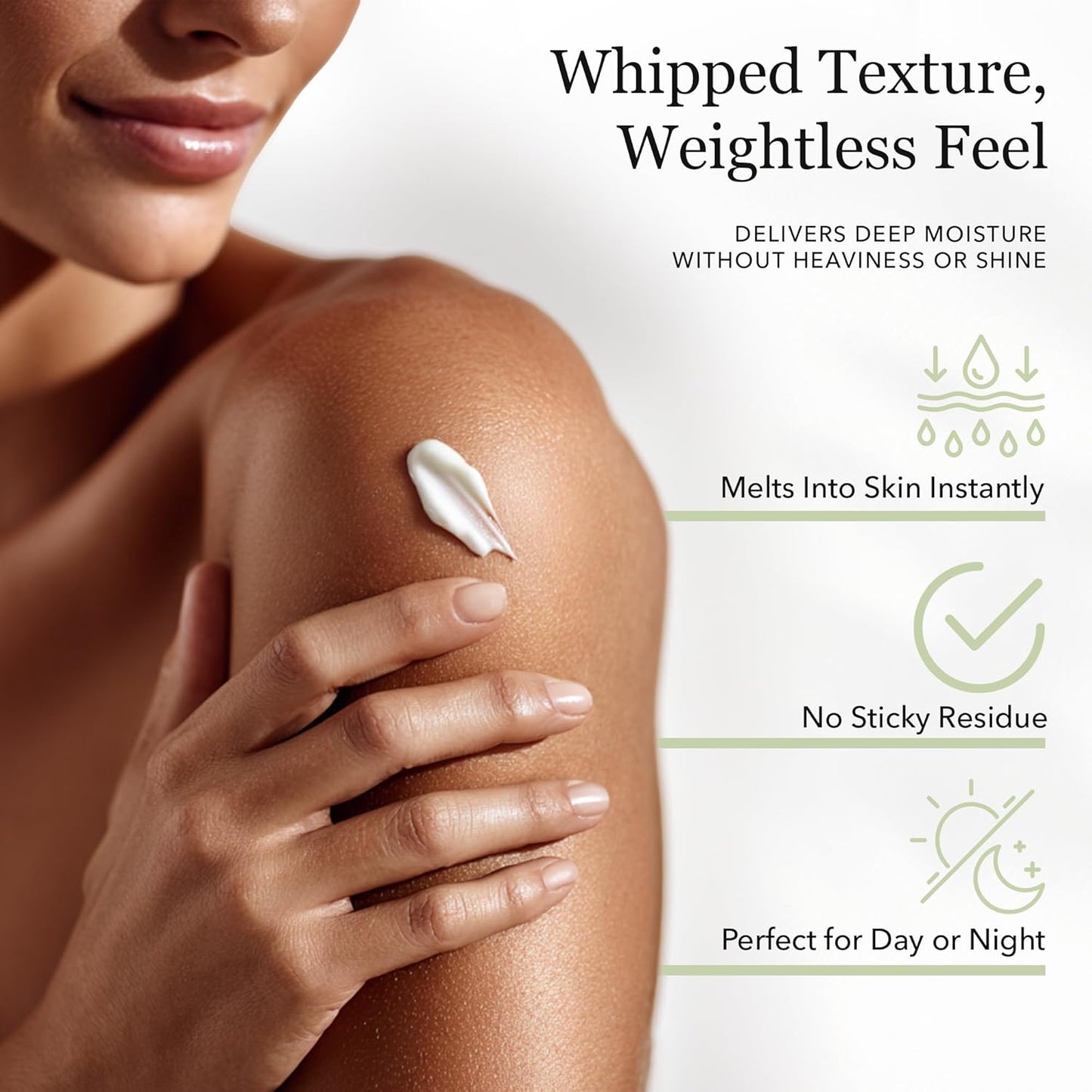 Hydrating Silk Peptide Body Butter - Lightweight Non-Greasy Moisturizer with Aloe Vera, Vitamin E & Herbal Extracts for Dry, Rough, and Sensitive Skin – Deep Nourishment Body Glaze & Hydration