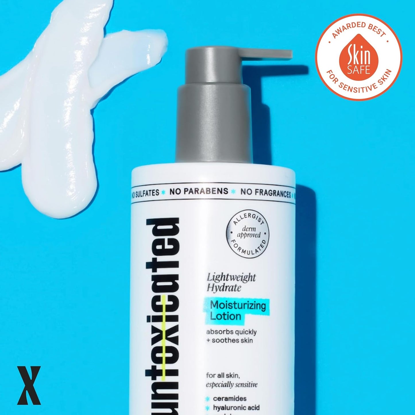 Moisturizing Lotion - Daily Face Moisturizer & Body Lotion for Sensitive Skin - Ceramides & Hyaluronic Acid - No Common Irritants - Non-Comedogenic - Oil-Free - Fragrance Free - 10 Ounce