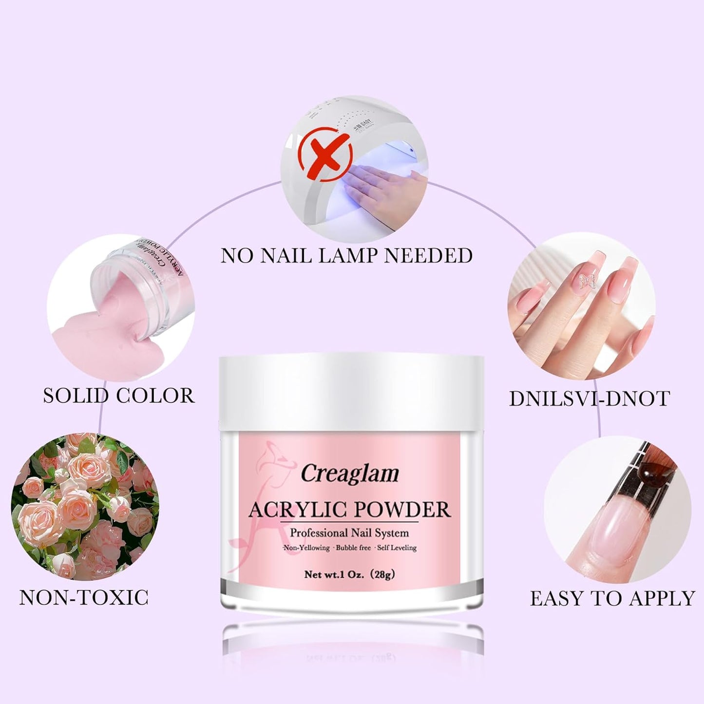 Super Nail Acrylic Powder: 3 Pcs 28g Cover Pink Polymer for 3D Art Carving French Extension - Clear Dark Pink Professional - No Need Lamp