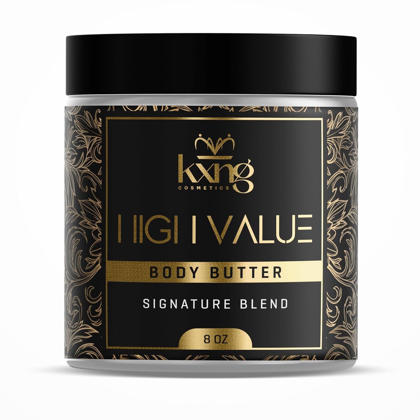 KXNG Cosmetics, Body Butter, Organic Skin Care for Men and Women, Body Moisturizer Lotions and Creams, Raw Shea Butter, Cocoa Butter, Mango, Coconut Oil, Hand, Foot, All Skin Types (High Value XL)