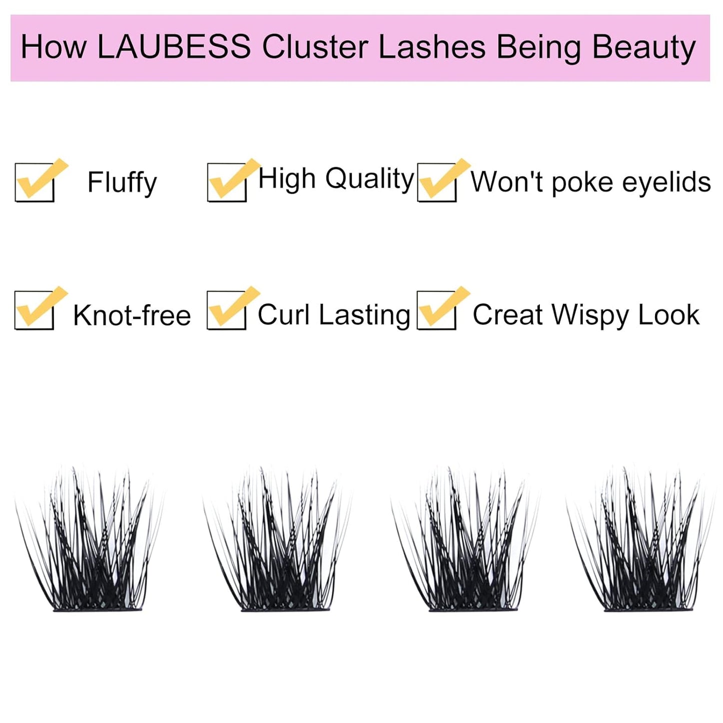 Lash Clusters 9-16mm 72pcs Individual Lashes D Curl Cluster Lashes Mixed Length Eyelash Clusters DIY Lash Extension Kit Cluster Eyelash Extensions (03-0.07D, 9-16mm)