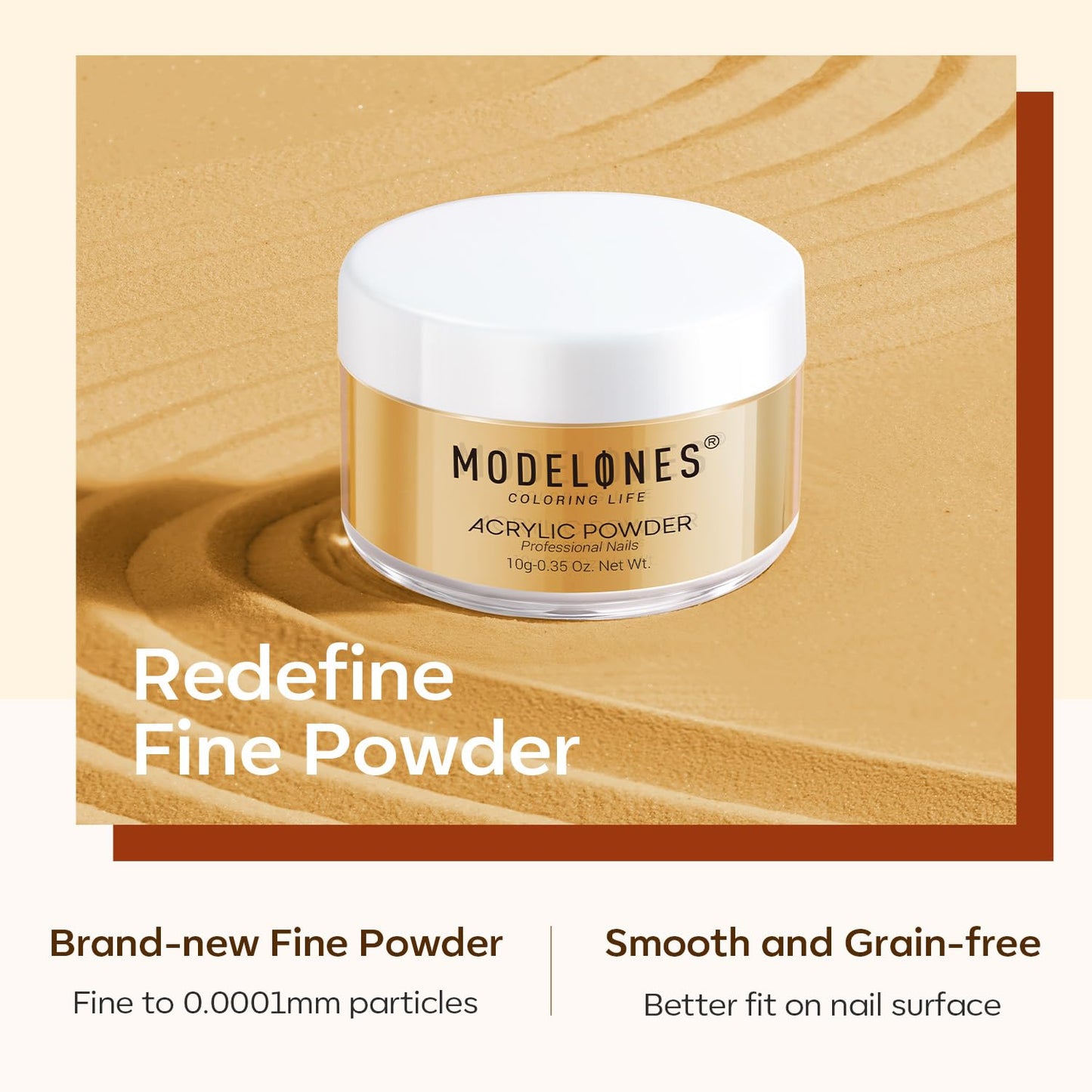 MODELONES 6 Colors Acrylic Powder, Fall Autumn Acrylic Nail Powder Gold Red Yellow Orange Nail Acrylic Powder for Acrylic Nail Art 3D Nail Carving French Nail Extension, Gifts for Women