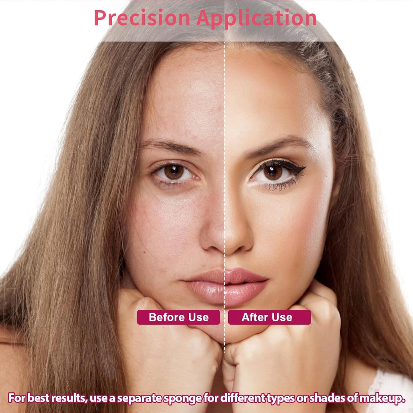 324 Pcs New Makeup Sponges Wedges for Face Foundation, Latex-Free Triangle Cosmetic Make Up Sponge for Flawless Application and Blending, Beauty Blender for All Skin Types with Six Pouches