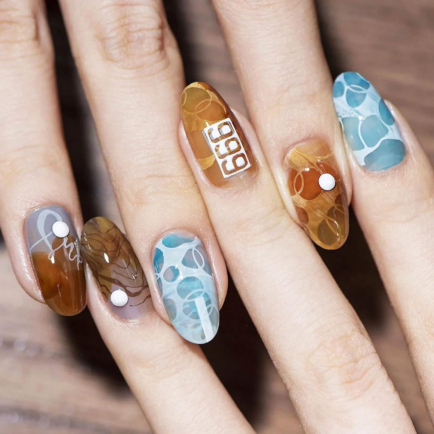 Nail Art Stamper Clear Silicone Stamping Jelly with Scraper - Transparent Nail Decor Tool for DIY Manicure