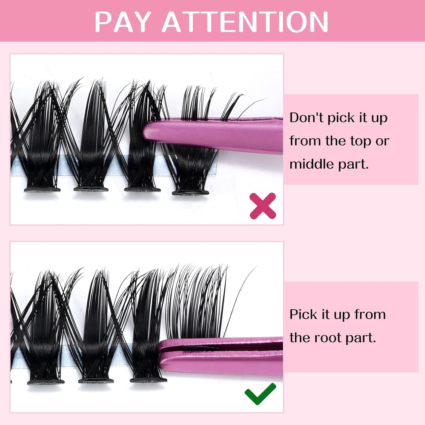 280 Pcs Individual Lashes 50D-C-0.07-14 Cluster Lashes C D Curl Wispy Lashes Bottom Lashes DIY Lashes At Home（50D-C-0.07-14）