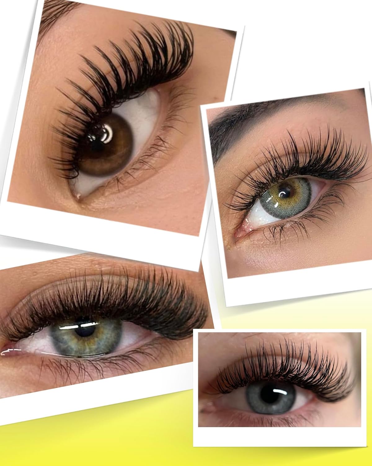 BEYELIAN Eyelash Extension Natural Matte Black 0.20 D Curl 7-15mm Mixed Tray Easy Fan Lash Extensions Volume Lashes Professional Use (0.20 D 7-15mm Mix)