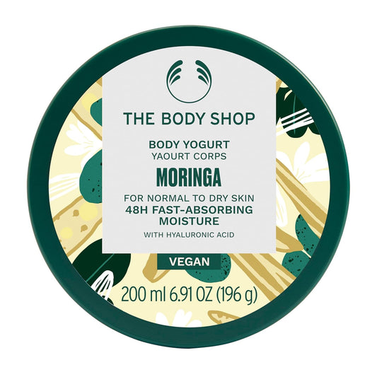 The Body Shop Moringa Body Yogurt, 48hr Moisturizer, 100% Vegan, 6.98 Fl.Oz