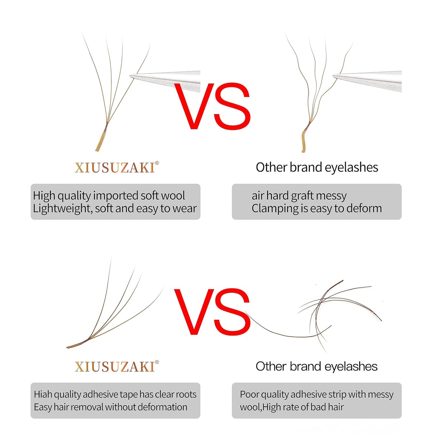 Lash Extensions Brown 4D W Eyelash Extensions W Shape 0.07mm Thickness C Curl 11mm Premade Fans Lashes Colored Lash Extension Volume Lashes Individual Lashes(W-Brown-4D-0.07-C,11mm)