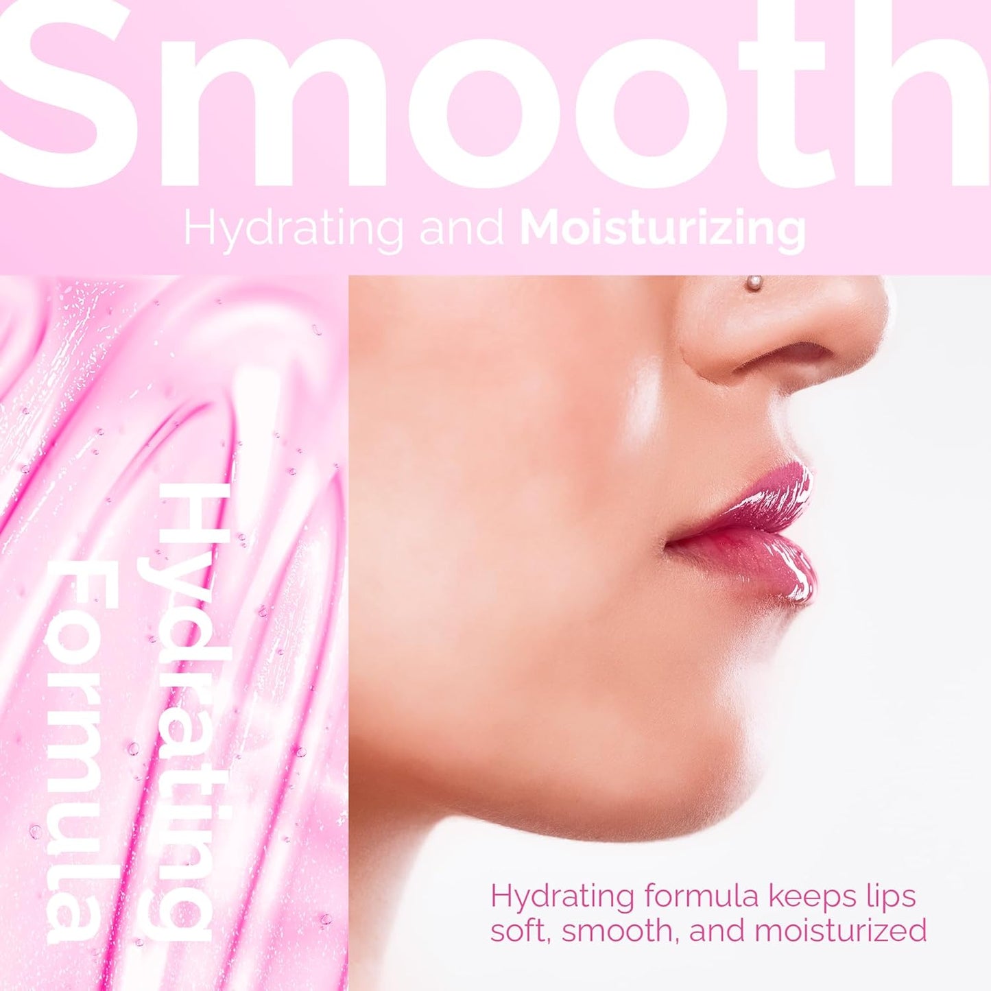 LuxeLip™ Matte Lipstick, Hydrating Non-Sticky Lip Gloss for Luminous Shine & Moisturized Lips, Lightweight, Long-Lasting Glossy Finish, Cruelty-Free Lip Makeup for Women (Punchy Pink, 8ml)