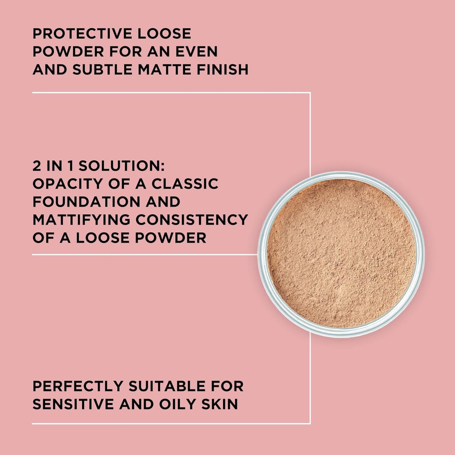 ARTDECO Mineral Powder Foundation - honey – loose setting powder for a smooth & matte finish - medium coverage - perfect for sensitive & oily skin - makeup with zinc & magnesium - vegan - 0.53 Oz