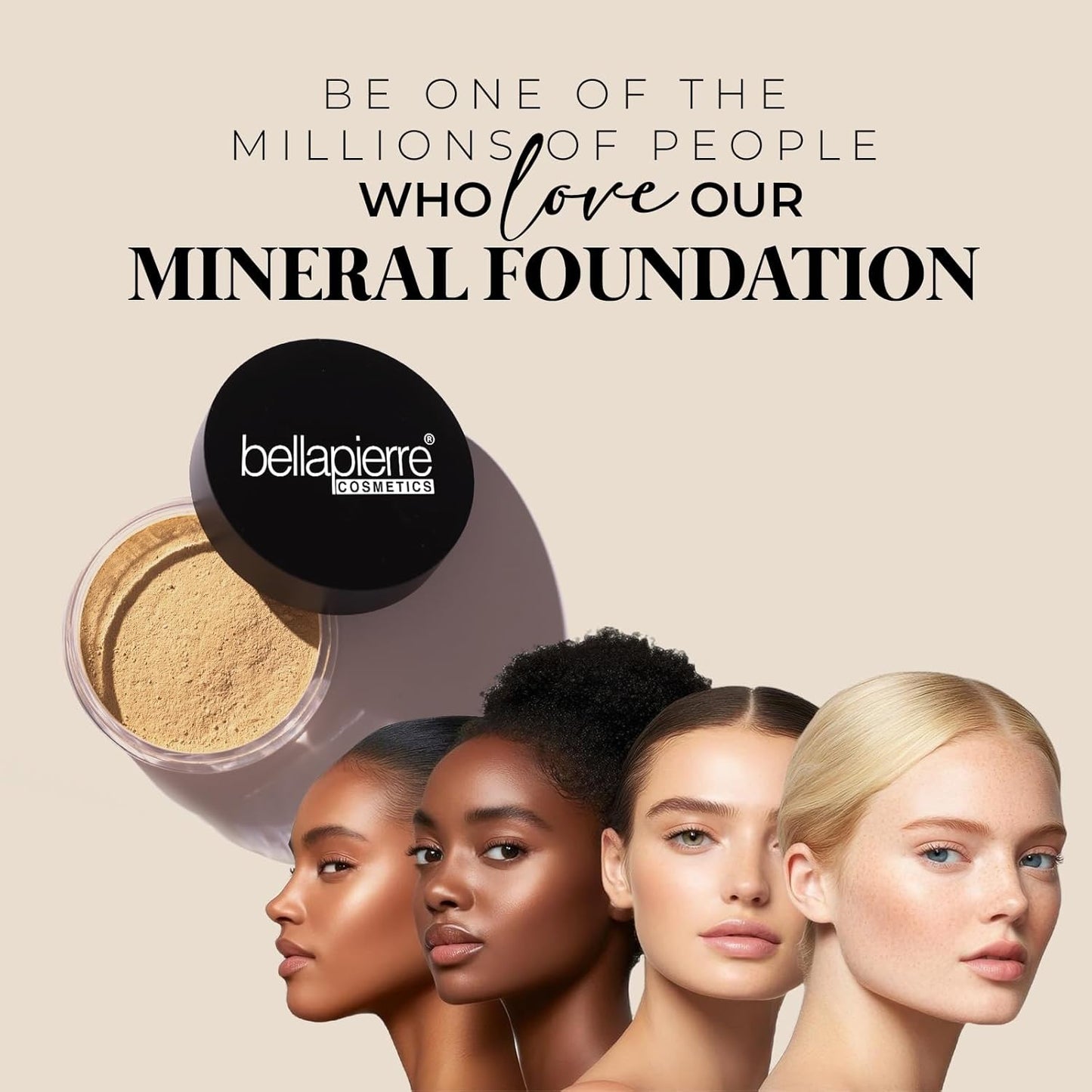 Bellapierre Mineral Foundation SPF 15 – Loose Powder Foundation, Full Coverage Mineral Makeup with Matte Finish – Vegan, Cruelty Free, Hypoallergenic, Oil & Talc Free – 0.32 oz - Ivory