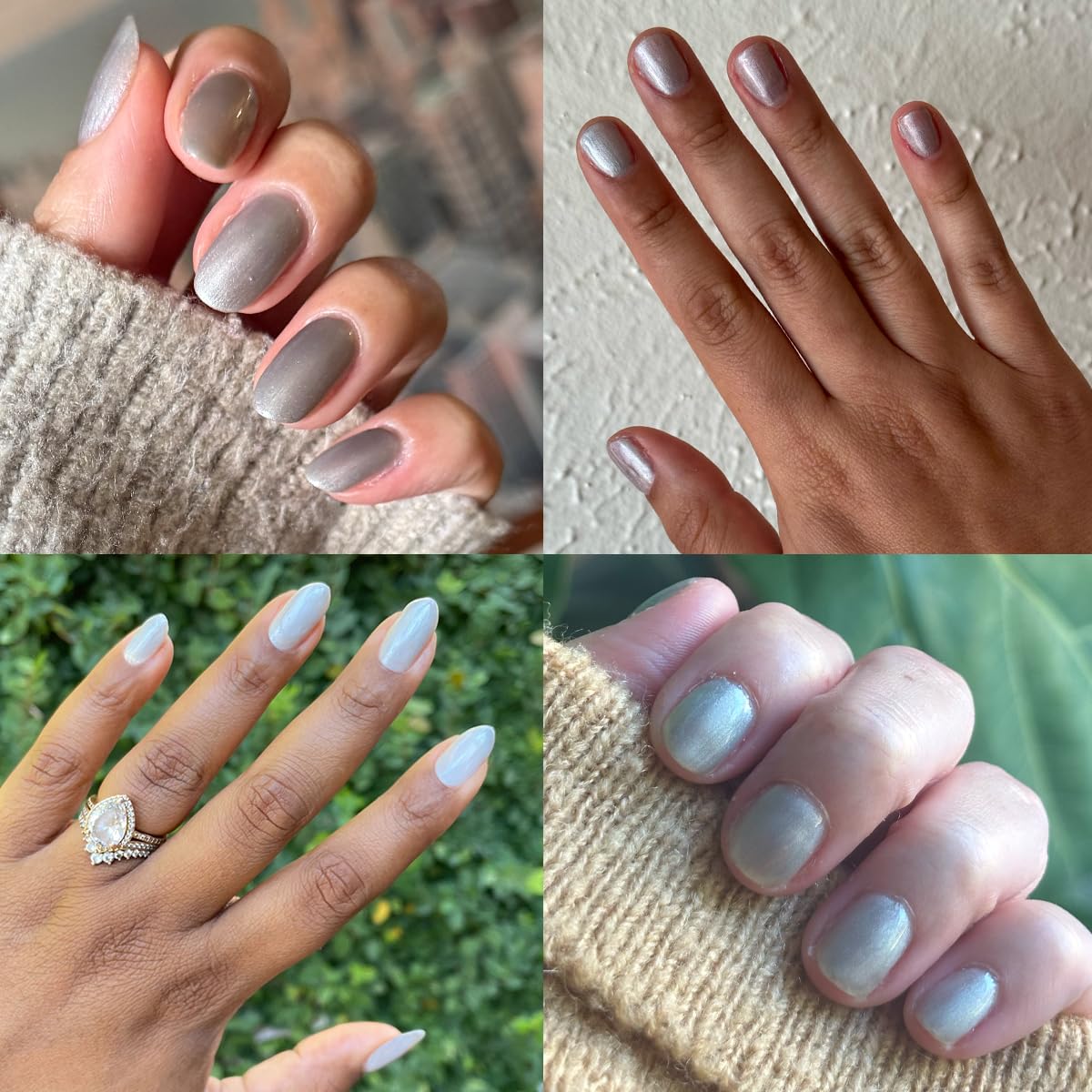 Olive & June Gel Polish | UV LED Nail Lamp Needed | Long Lasting Formula | Up to 21 Days of Wear | Damage-Free Removal | Salon-Quality Manicure at Home| Cosmic Silver | Silver Metallic