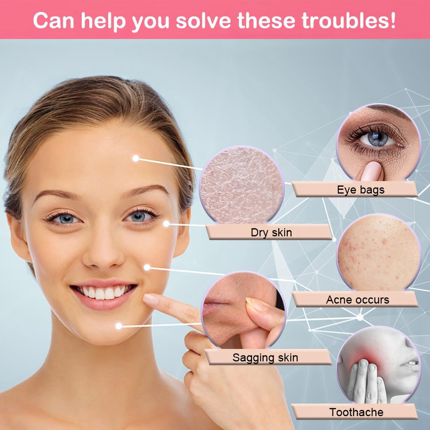 KOGITI Ice Roller & Mold for Face & Eye Puffiness Relief, Beauty Facial Ice Cube Holder (New-White)