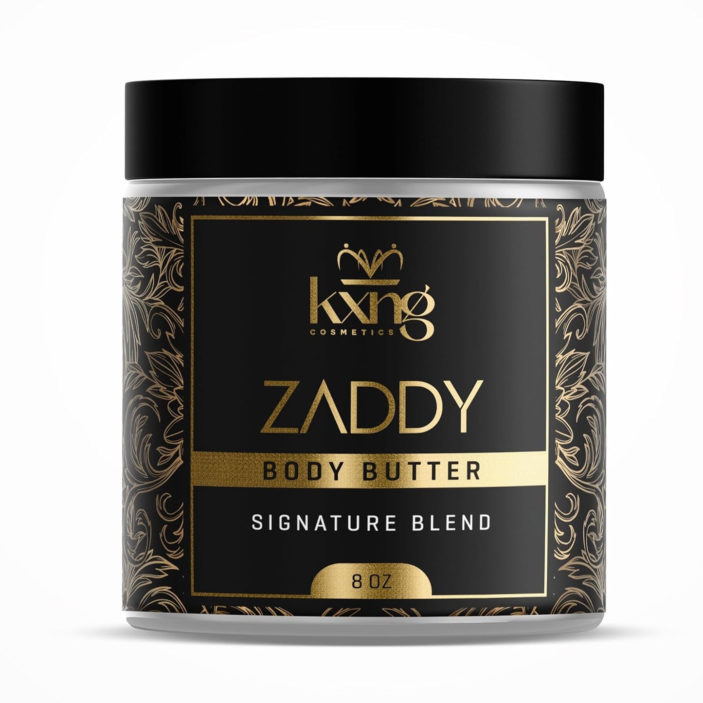KXNG Cosmetics, Body Butter, Organic Skin Care for Men and Women, Body Moisturizer Lotions and Creams, Raw Shea Butter, Cocoa Butter, Mango, Coconut Oil, Hand, Foot, All Skin Types (Zaddy XL)