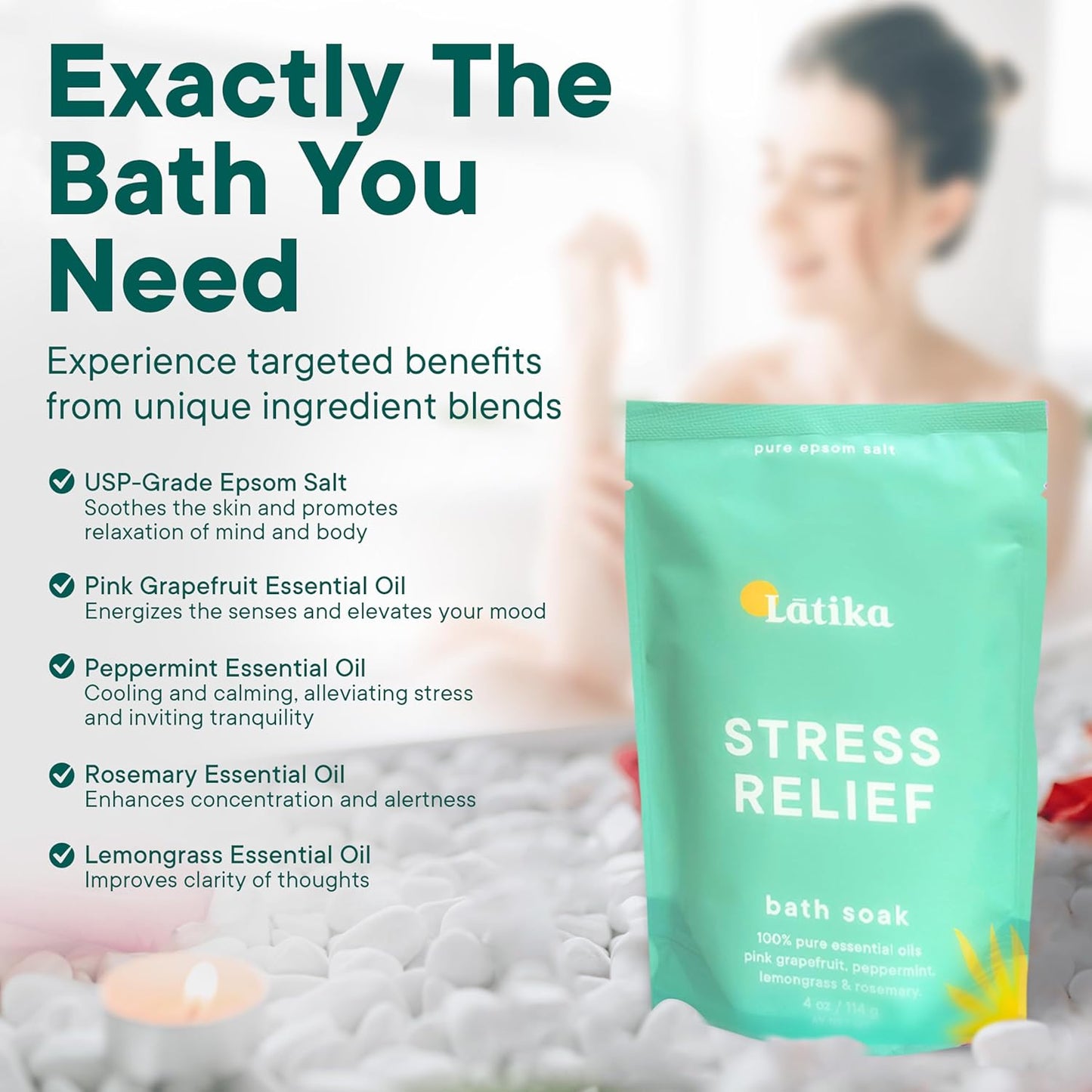 Stress-Relief Epsom Salt Bath Soak