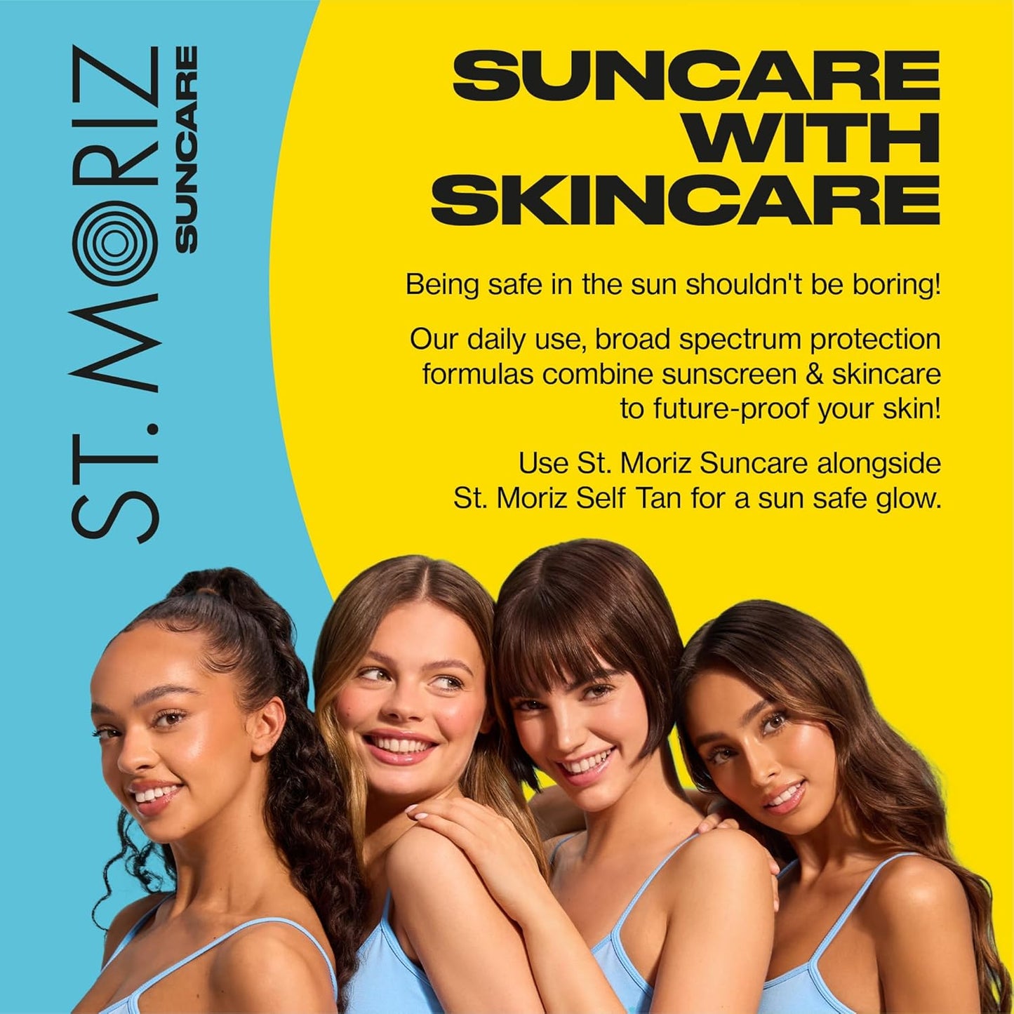 St Moriz Suncare SPF - Sunscreen - Broad Spectrum Protection Water Resistant Sunscreen Moisturizing Lotion + Vitamin E - Oxybenzone & Octinoxate Free - Vegan - Face, 50, Sun Protection Factor (SPF)