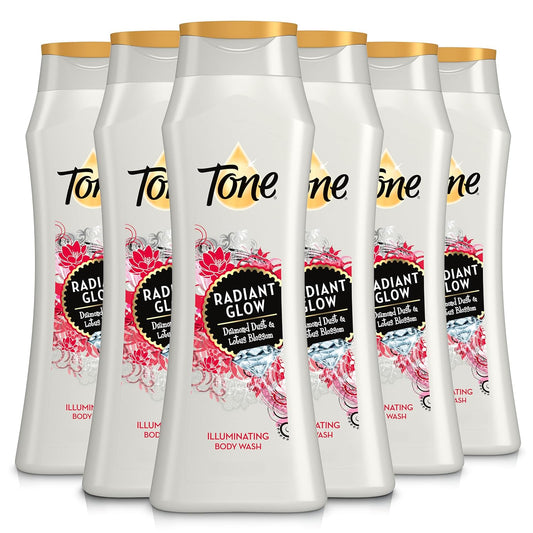 Tone Body Wash, Radiant Glow, 16 fl oz (Pack of 6)