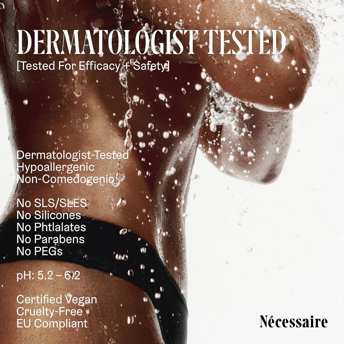 Nécessaire The Body Exfoliator. Eucalyptus. AHA/BHA/PHA. Resurface Skin. Smooth KP and Rough Patches. Hypoallergenic. Dermatologist-Tested. 180 ml / 6.1 fl oz