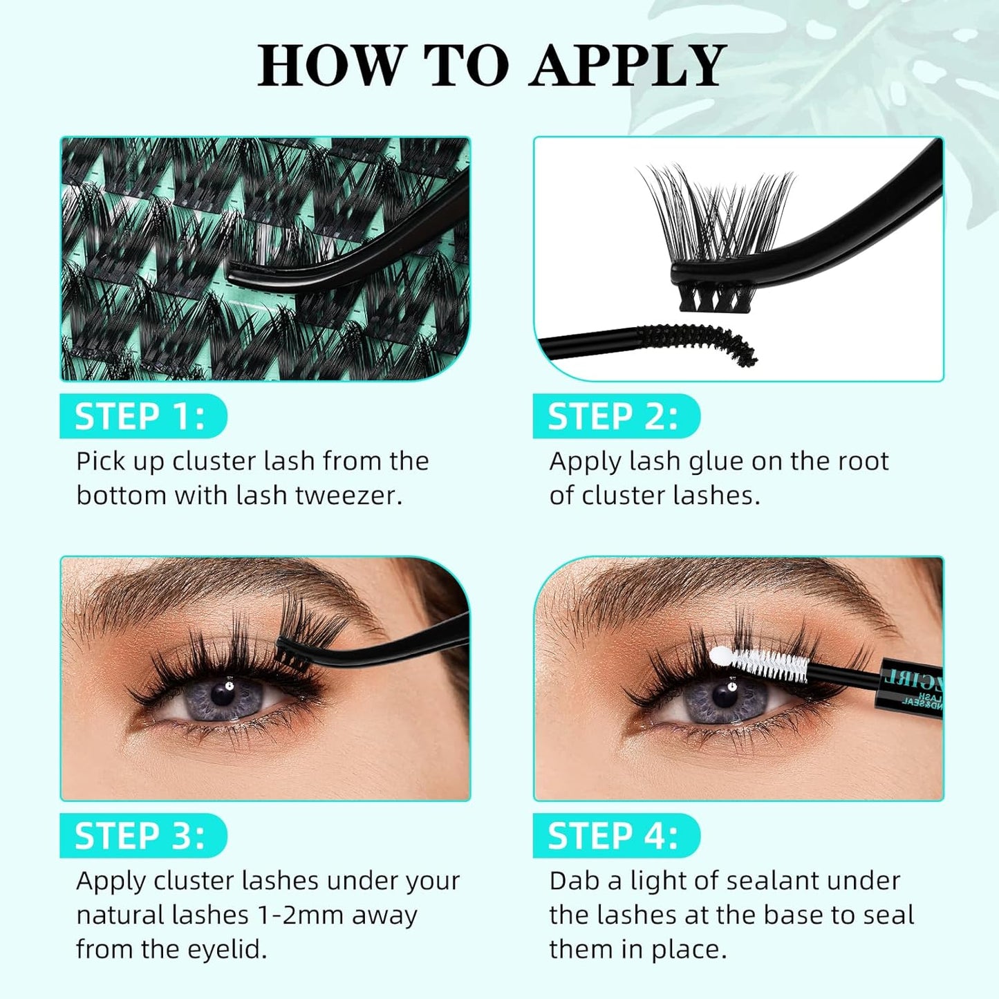 Lash Clusters Wet Look 168Pcs Eyelash Cluster Ultra-Thin Lash Band Eyelashes Extensions Spiky Anime Wide Span Lashes(Mallow,D-18mm)