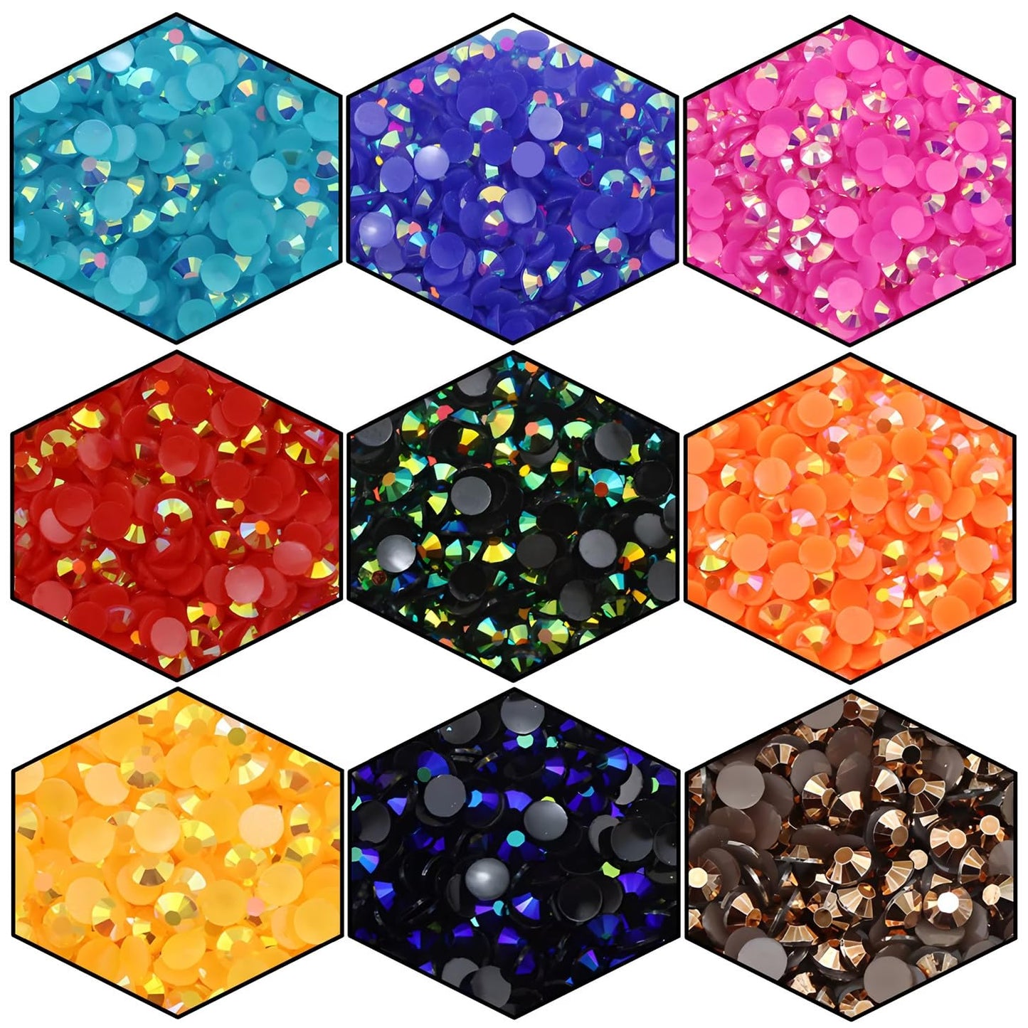 2250 Pcs SS16 4mm AB Flatback Rhinestones for Nails Art Crafts Glitter Round Shine Gems Crystals DIY Clothes Shoes （Peacock Blue AB）