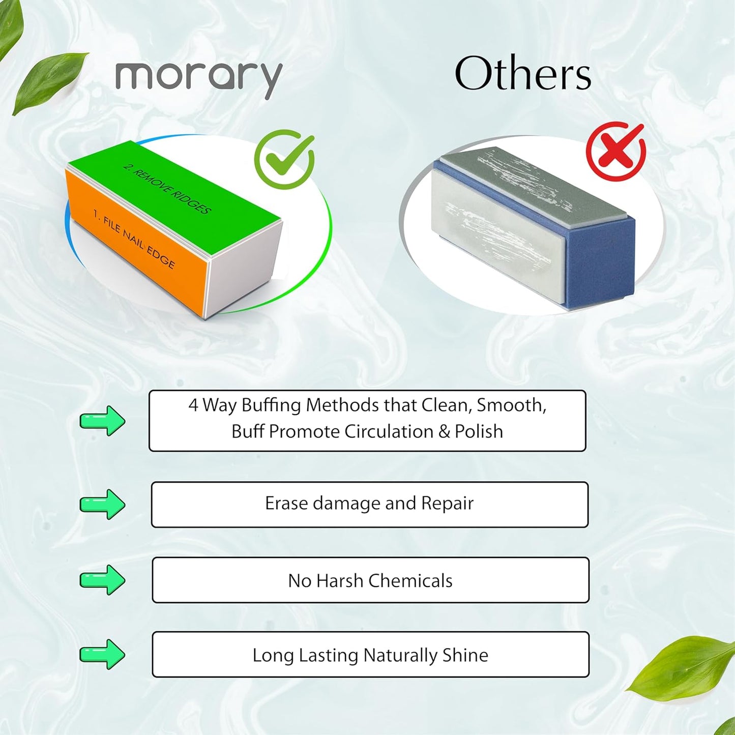 4 Way Nail Buffer Block Nail Shine Buffer Block for Natural and Acrylic Nails Smoother Buffing Block Polisher Fingernail File Buffer 240/400/1000/6000 Grit for Buffing Shinning