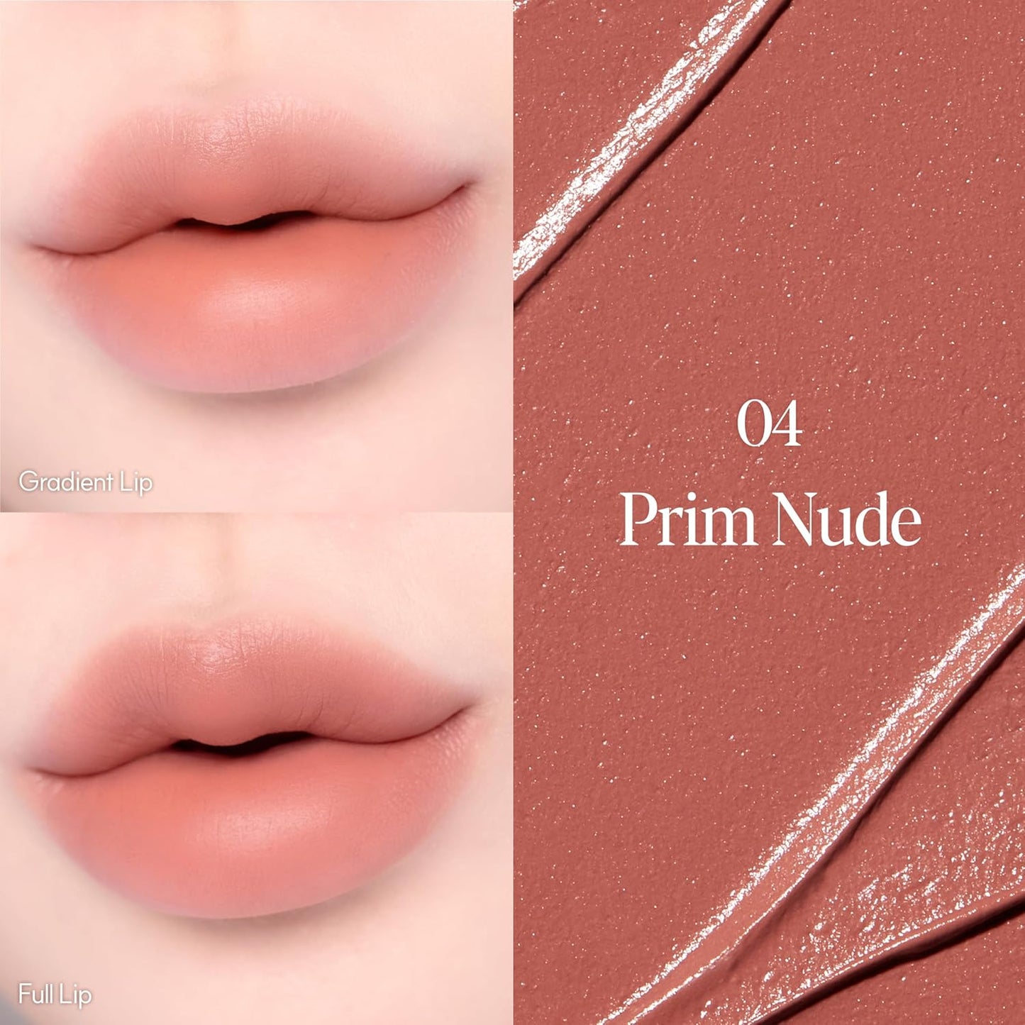 Espoir Couture Lip Tint Fitting Blur #4 Prim Nude 0.14oz | Soft and Creamy Color for Blurry Lip Look | Smudge-Proof Fixing Lip Stain | Lightweight and Comfortable Matte Finish