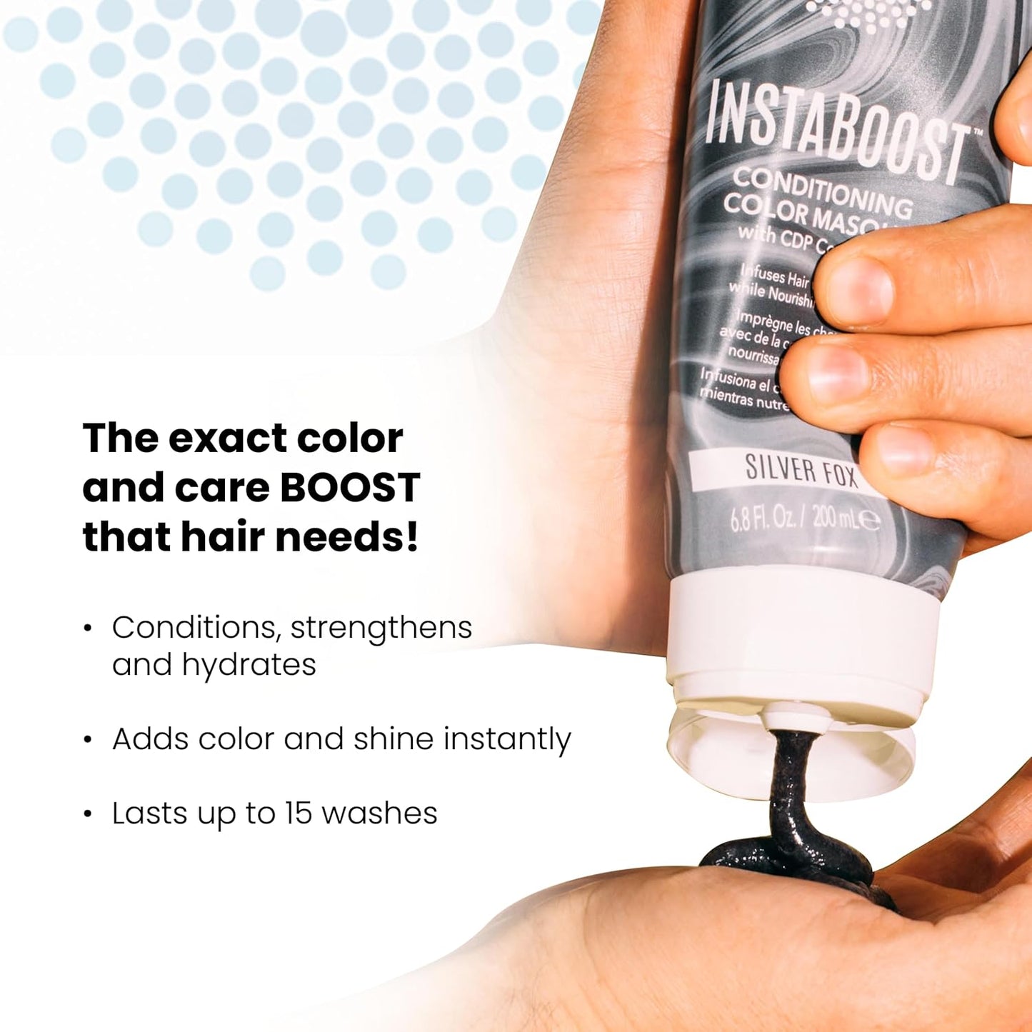 ALOXXI InstaBoost SILVER Color Depositing & Conditioning Mask, 6.8 Fl Oz (Pack of 1)