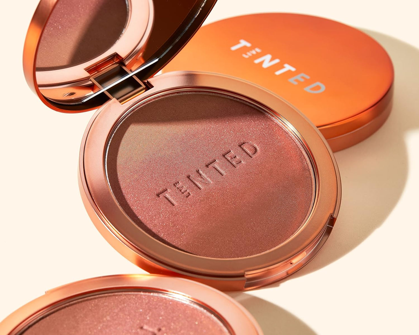 Live Tinted Huebeam Jumbo Gradient Blushing Bronzer - Lightweight, Highly-Pigmented, Buildable & Blendable - Sunkissed, Glowy, Even Toned Skin Face Blush and Bronzer - 15g / 0.5 oz