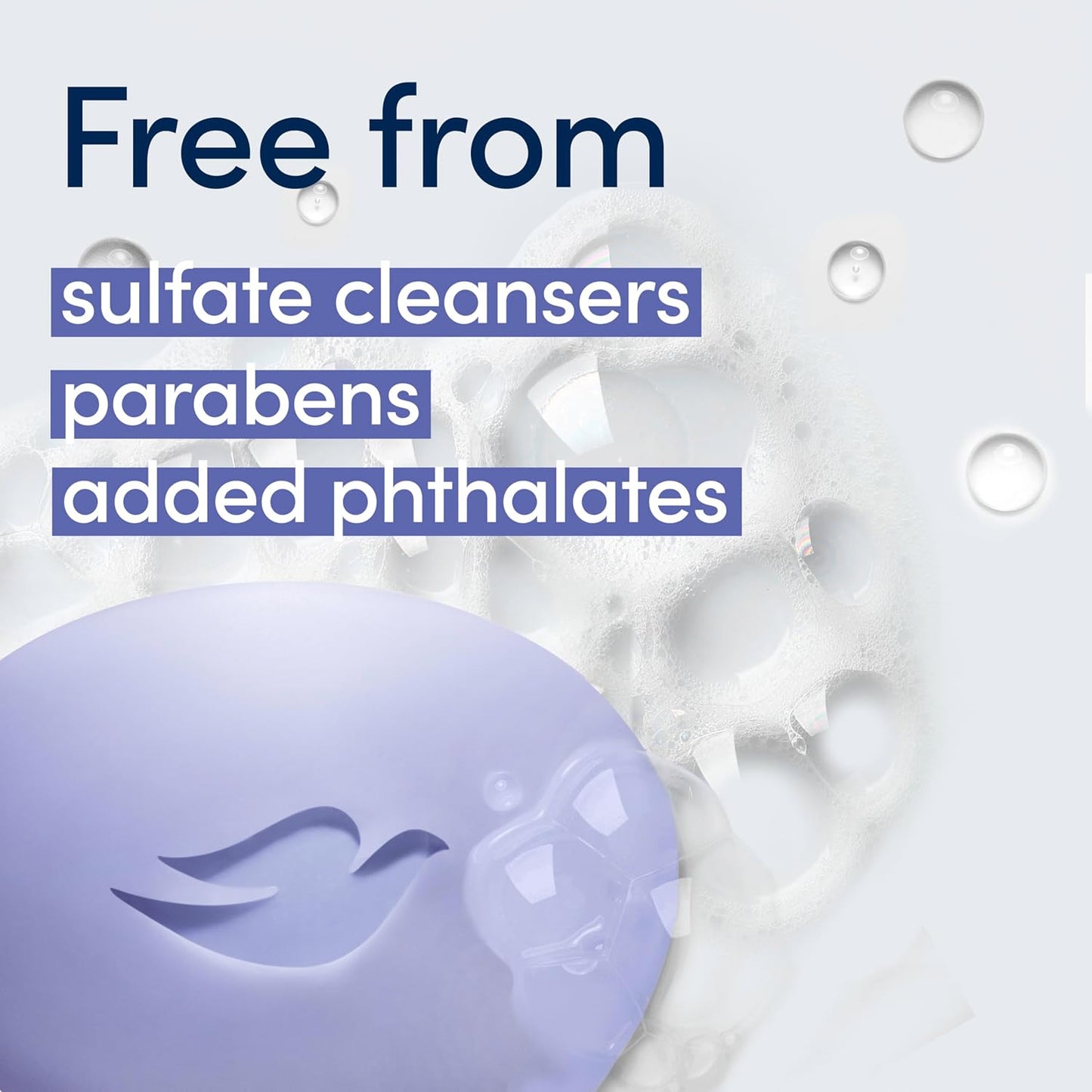 "Dove Anti-Stress Blue Chamomile And Oat Milk Moisturizes to Calm Skin Soap 106g Pack Of 6