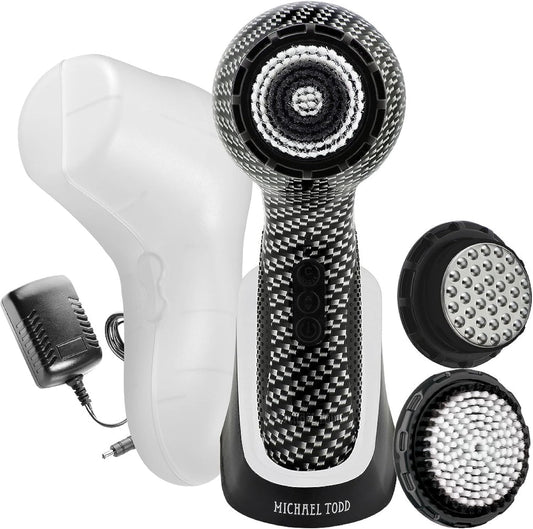 Michael Todd Beauty - Soniclear Elite - Facial Cleansing Brush System - 6-Speeds - Face Cleansing Brush & Exfoliating Body Scrubber