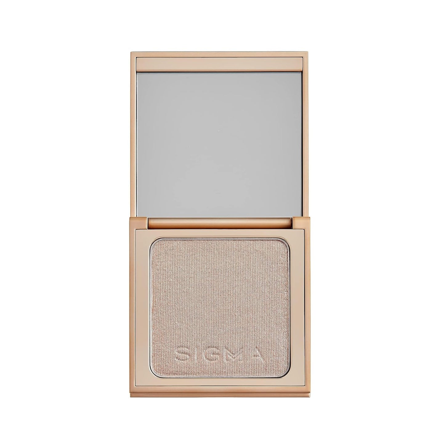 Sigma Beauty Highlighter Makeup – Illuminating Highlighting Powder for Face, Sheer Glimmer Face Highlighter for Cheeks, Cupid’s Bow, & Brow Bone (Sizzle, Rosy Gold Metallic)