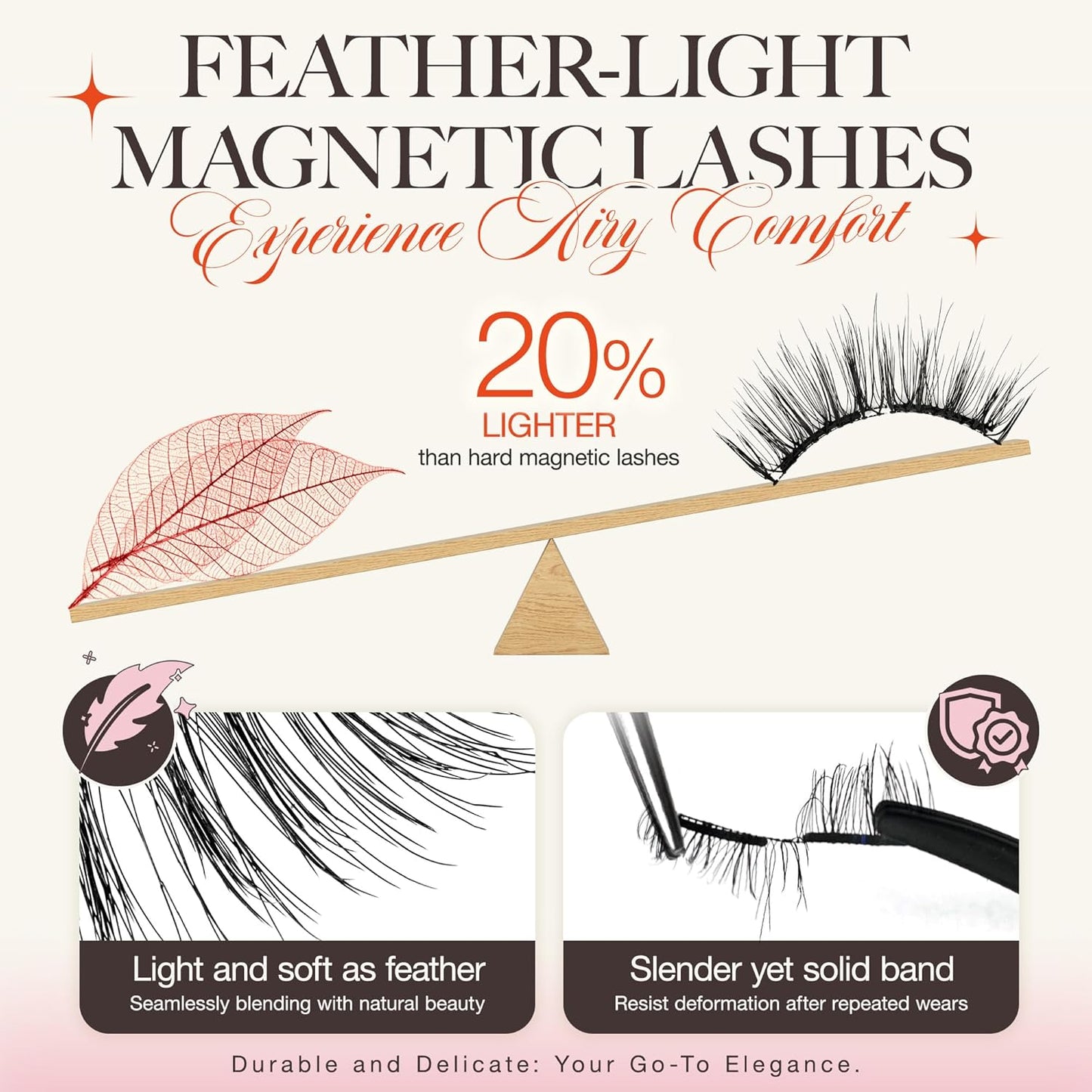 LASHVIEW Upgrade Magnetic Eyelashes with Applicator Reusable Soft Magnetic Eyelashes Natural Look No Glue Needed Lashes Kit Easy to Wear and Remove(A02)