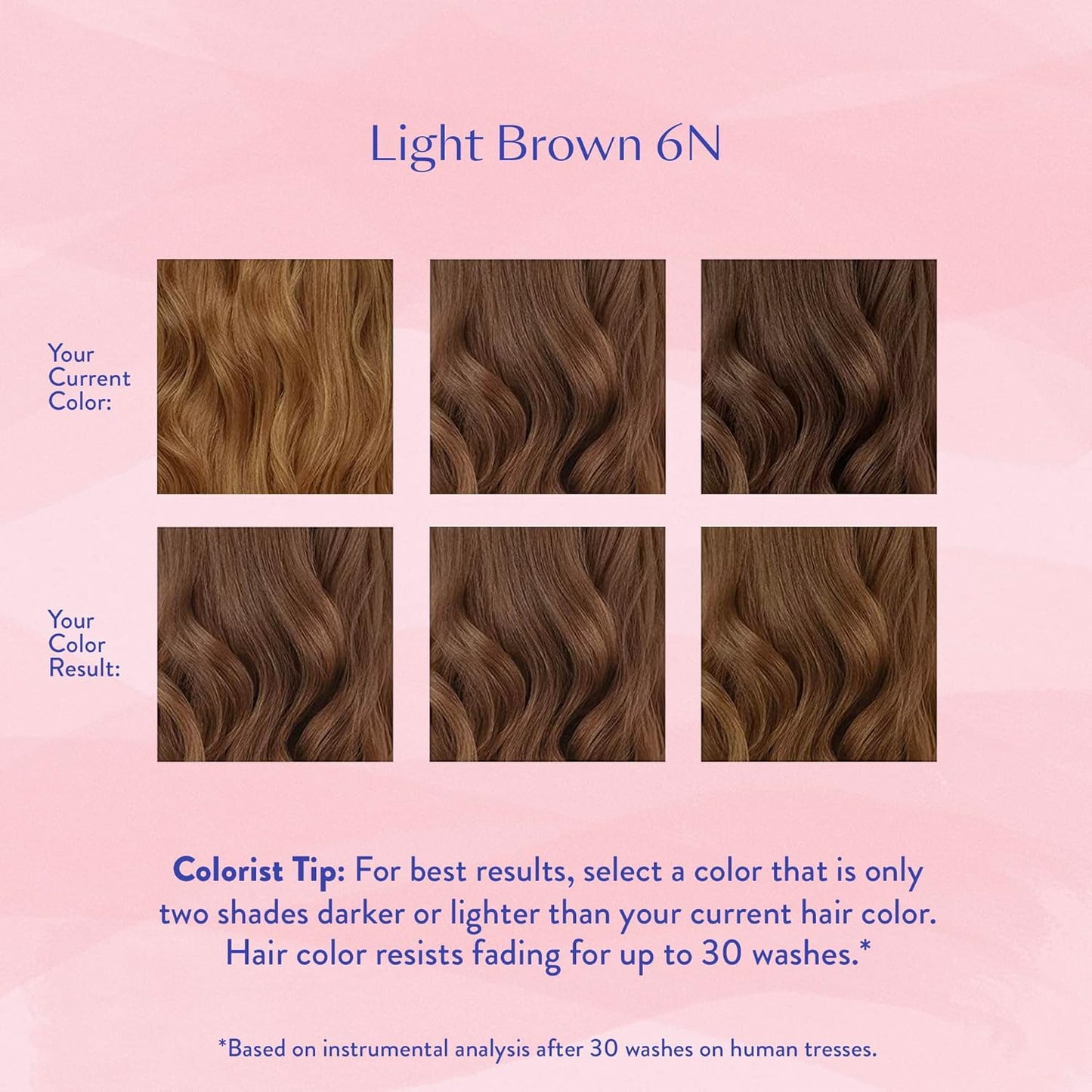 eSalon Permanent Hair Color & Hair Dye - Light Brown - Professional-Grade Ammonia-Free Personal Colorist for Up To 100% Gray Coverage on All Hair Types