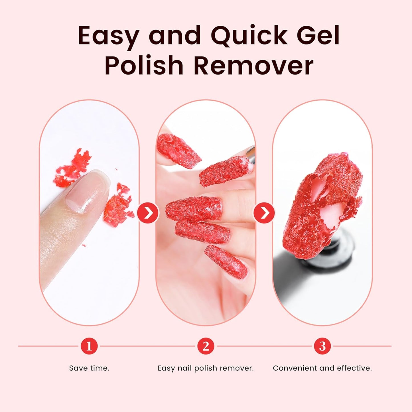 AIJIMEI Nail Polish Remover Kit 4FL.OZ 2PCS, Fast Efficient Gel Polish Remover for Nail Polish Gel, Nails Remove Soak Off Nail Gel Polish Dipping Powder Remover Acrylic nails