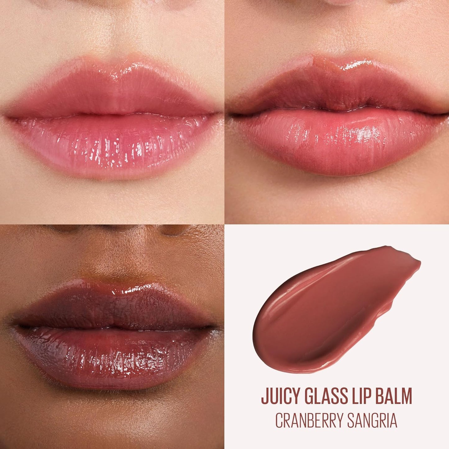 Kaja Juicy Glass Lip Balm | Plumping, Hydrating, Korean Lip Balm, Moisturizing Lip Care, 24hrs Long-lasting Hydration, Nourishing Lip Care | Cranberry Sangria, 0.15 oz.