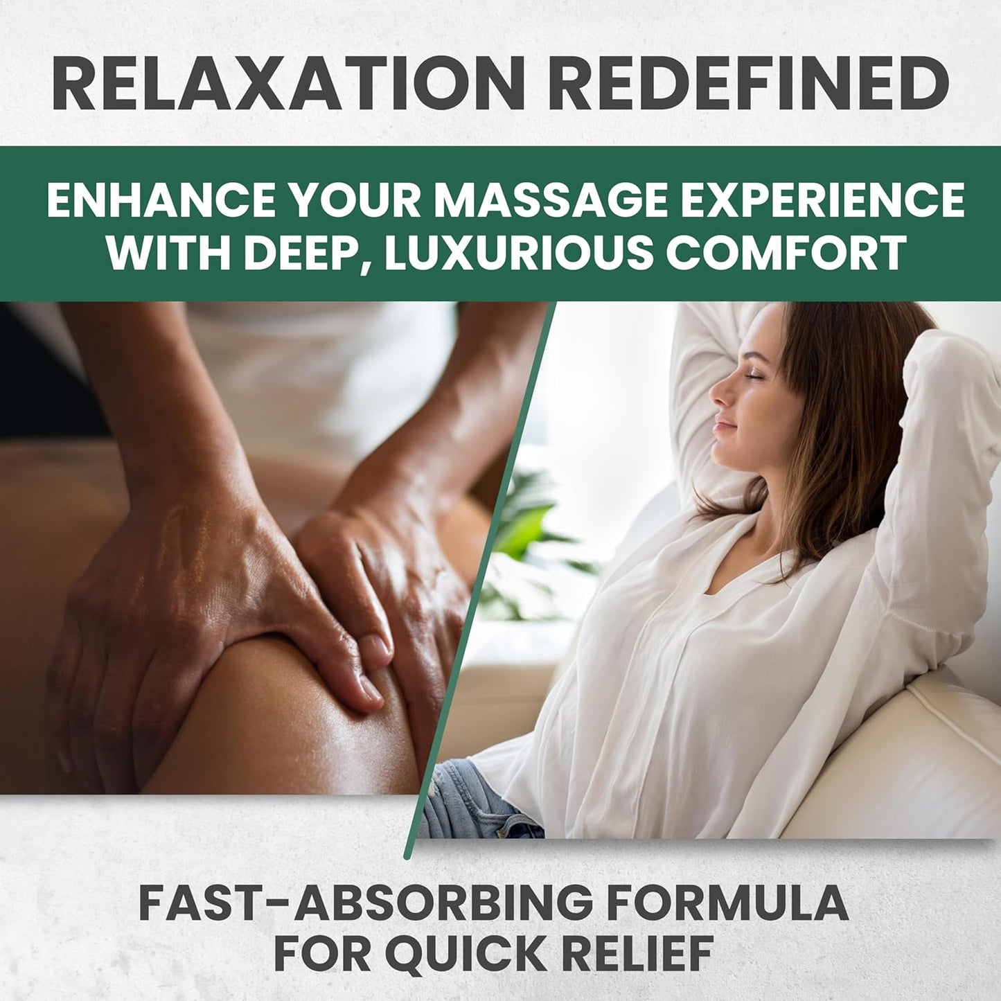 Sore Muscle Massage Oil for Massage Therapy with Arnica, Eucalyptus & Tea Tree Oil Blend for Deep Muscle Relief, Recovery, Softens Skin & Anti-Cellulite Massage for Professional & Home Use.