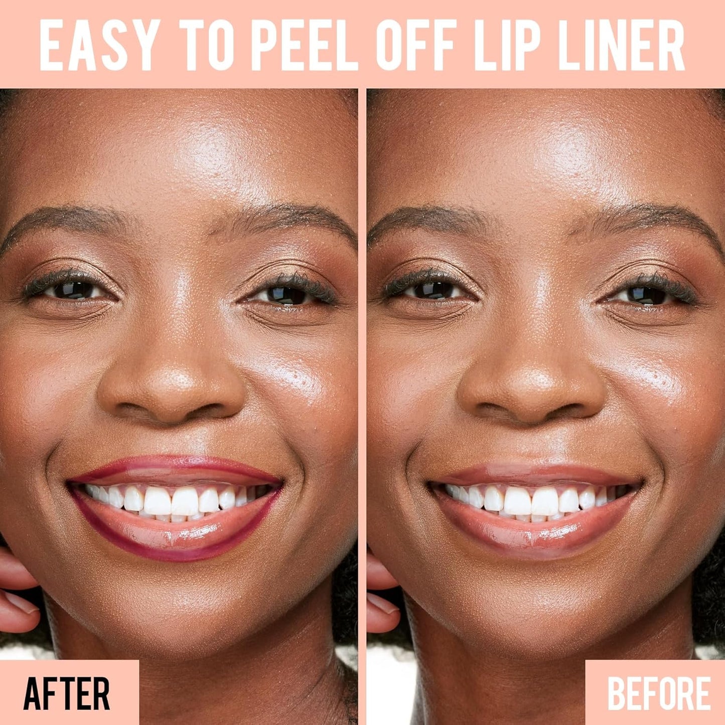 iMethod Lip Stain - Lip Liner Stain, Lip Stain Peel Off with Tweezer, Long Lasting Natural, Waterproof, Easy to Use, Stay On All Day, PLUMPED